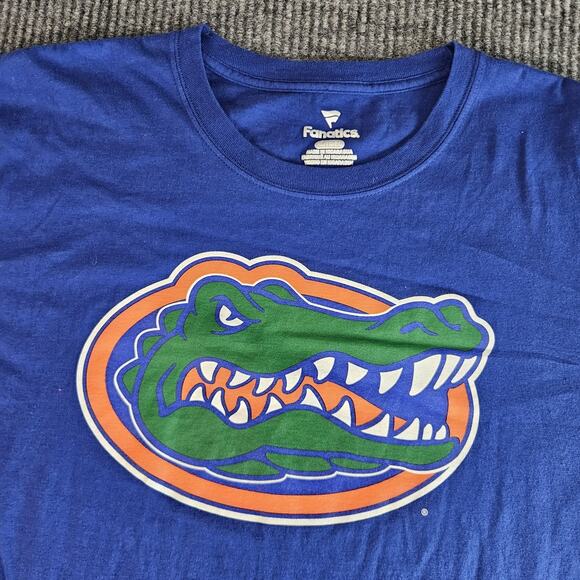 Florida Gators Shirt Mens XL Blue NCAA Football Team Logo Tee Fanatics T-Shirt - Picture 8 of 9